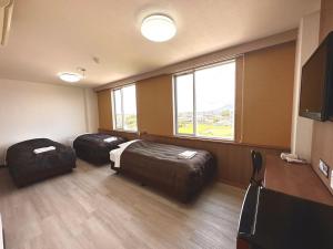 TV a/nebo společenská místnost v ubytování Tabist Tsukuba Sky Hotel