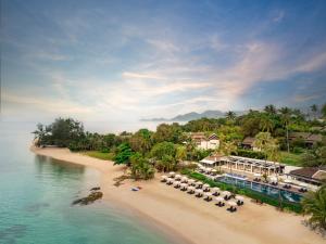 an aerial view of a resort on a beach at Anantara Lawana Koh Samui Resort in Chaweng