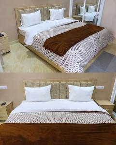 Gite Pyramides客房内的一张或多张床位