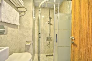 Koupelna v ubytování Kalkan Hotel
