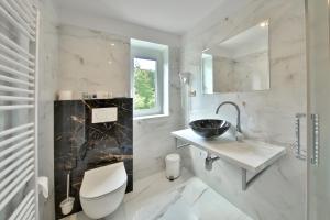 Kúpeľňa v ubytovaní Hotel Štekl - Hrubá Skála