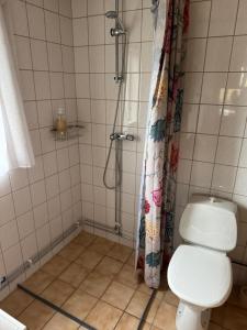 Koupelna v ubytování Skattegårdens Gästhus