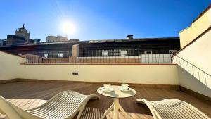 A balcony or terrace at Apartamentos Centro Jardines
