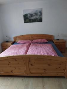 Ένα ή περισσότερα κρεβάτια σε δωμάτιο στο FerienhausAlbert