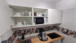 Kuchyň nebo kuchyňský kout v ubytování Cozy Old Town Apartment Eugen Carada Street + 28 fotografií