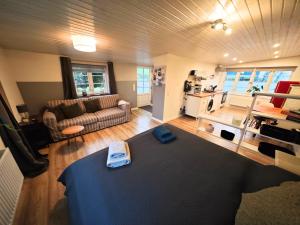 Kuchyň nebo kuchyňský kout v ubytování Ferienwohnung Diekblick - Kleiner Deichhof