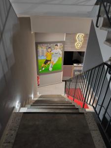TV a/nebo společenská místnost v ubytování Löwen Hotel