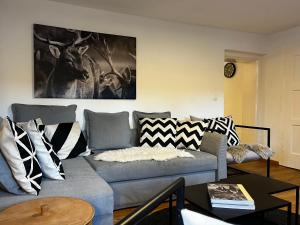 Posezení v ubytování Ferienwohnung Gartenglück