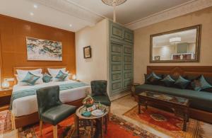 Posezení v ubytování Riad El Hara