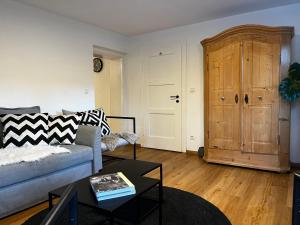 Posezení v ubytování Ferienwohnung Gartenglück