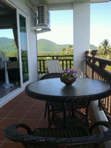 Balkon atau teras di Khanom Beach Residence