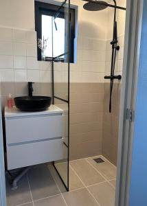 Ένα μπάνιο στο Chambre d'hôtes 't Jagertje