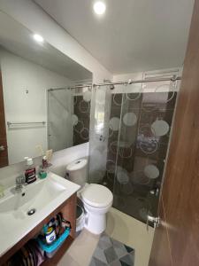 Koupelna v ubytování Espectacular apartamento en Melgar