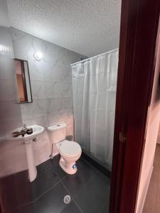 Koupelna v ubytování Hotel Casa Colonial Montufar
