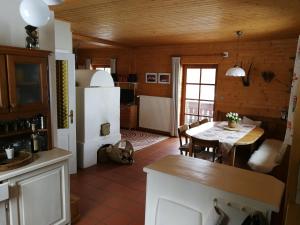 Kuchyň nebo kuchyňský kout v ubytování Chalet Dreibubenhaus.