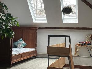 Postel nebo postele na pokoji v ubytování Cottage Hühnerstall