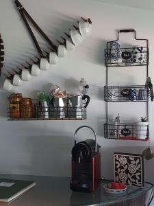 Köök või kööginurk majutusasutuses B&B Books & Bikes