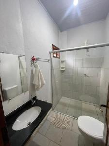 Koupelna v ubytování Pousada São Jorge