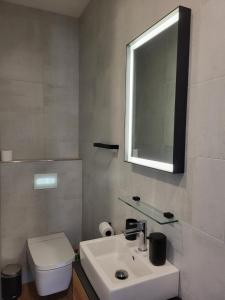 Koupelna v ubytování Apartmány Svatý Mikuláš