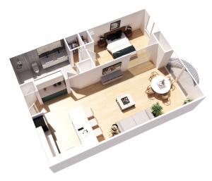 Půdorys ubytování Oceanfront Renovated Getaway in Waikiki