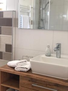 Koupelna v ubytování Gästehaus Arkona