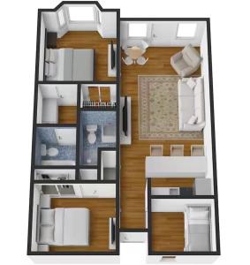 Планировка Ocean Front Condo 3Bdrms - Hot Tub - Pool - Tennis - Shoreline Stays 03