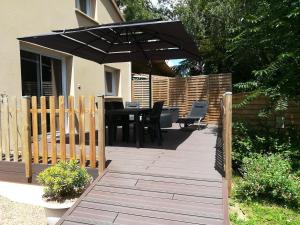 Un balcon sau o terasă la Gite 3 étoiles, 55 m2, 4 pers, 20 min plages