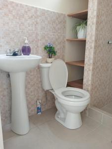 Et badeværelse på Alojamiento Casa en Ica