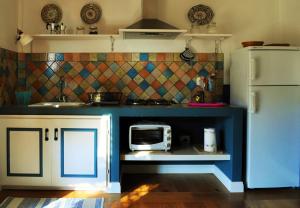 A kitchen or kitchenette at Podere L'Olmaia