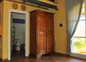 A bathroom at Podere L'Olmaia