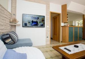 TV a/nebo společenská místnost v ubytování Apartments Damir