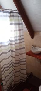 Koupelna v ubytování Cabaña LOS BÚHOS