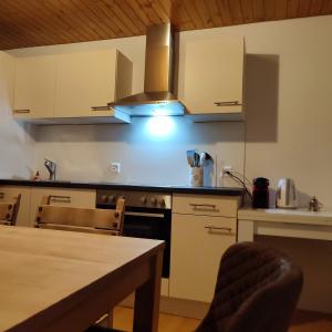 Kuchyň nebo kuchyňský kout v ubytování Haus Albula 2