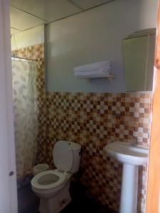 Koupelna v ubytování La casita de Issa via Boquete