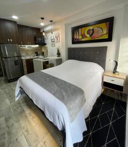 Η κουζίνα ή μικρή κουζίνα στο Cozy & Stylish Private Studio 201