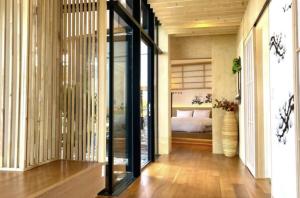 One fine day Jeju Poolvilla客房内的一张或多张床位