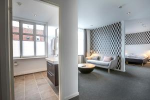 Voodi või voodid majutusasutuse Hotel Birksø toas