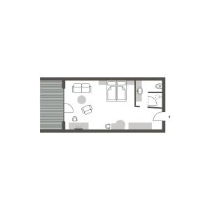 Plan piętra w obiekcie Landhaus Sammer