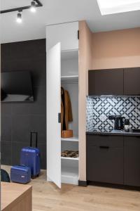 Kuchyň nebo kuchyňský kout v ubytování Platinia Premium Apartments