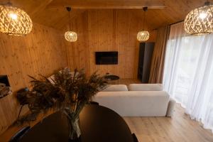 Televizorius ir (arba) pramogų centras apgyvendinimo įstaigoje Viesuli Village Villas