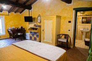 Postel nebo postele na pokoji v ubytování B&B il Fornello a Padernello