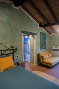 Postel nebo postele na pokoji v ubytování B&B il Fornello a Padernello