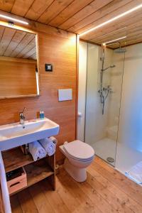 Koupelna v ubytování Glamping Stregaia