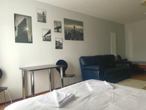 Posezení v ubytování Central Hostel Jelgava