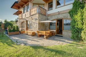 Vonkajšia záhrada v ubytovaní Apartment Tatrachata