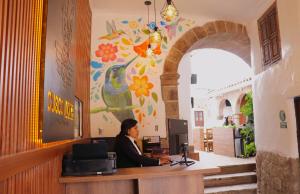 Posezení v ubytování Cusco Lodge Hotel Boutique
