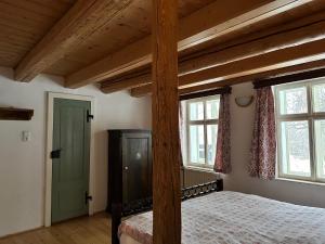 Postel nebo postele na pokoji v ubytování Chata Hnyk