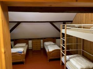 Postel nebo postele na pokoji v ubytování Chata Hnyk