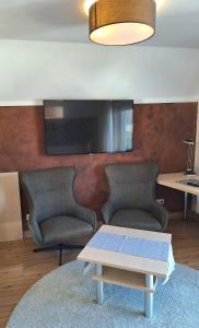 Χώρος καθιστικού στο Hotel Garni und Apartments Zur Krone