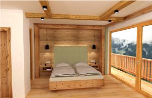 A bed or beds in a room at Berggasthof - Pension Lahnerhof